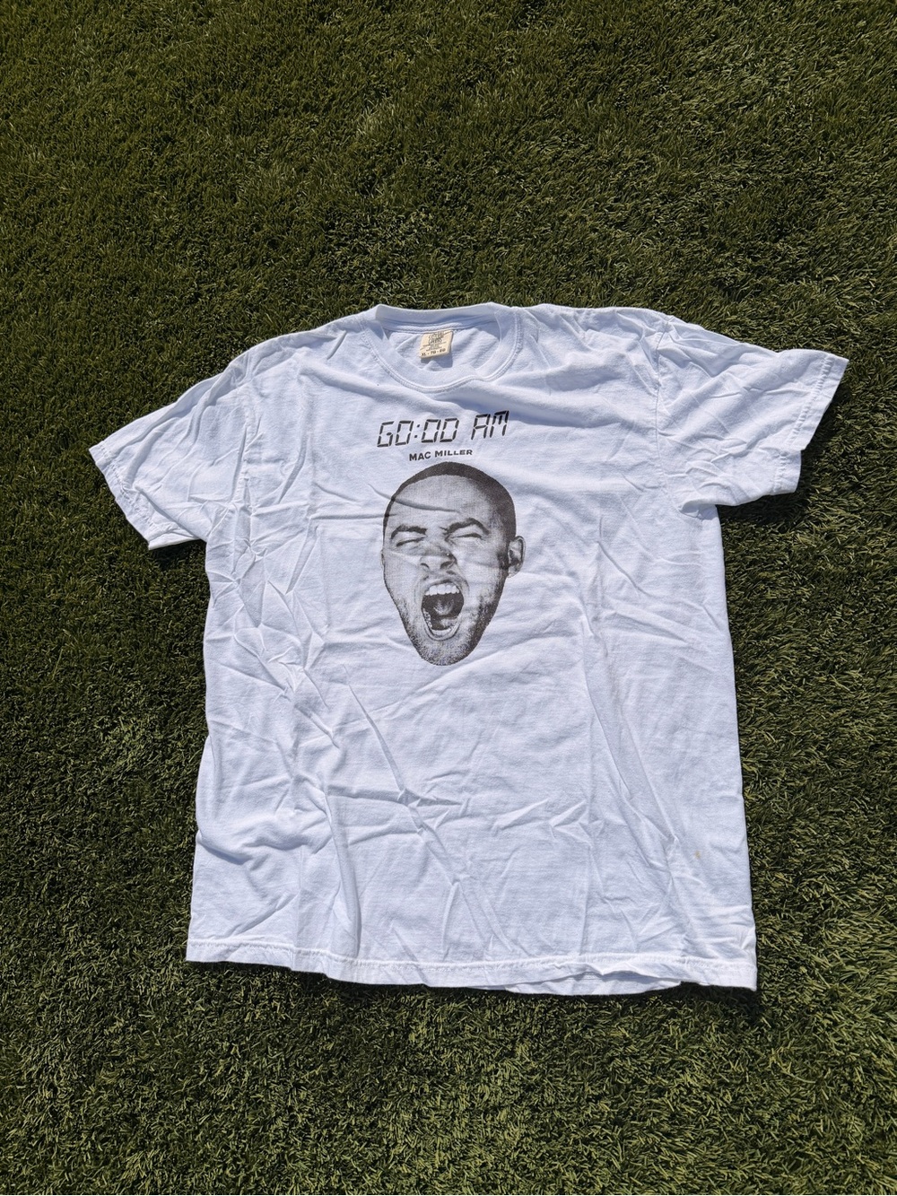 Comfort Colors White Mac Miller "GO:OD AM" Graphic Tee